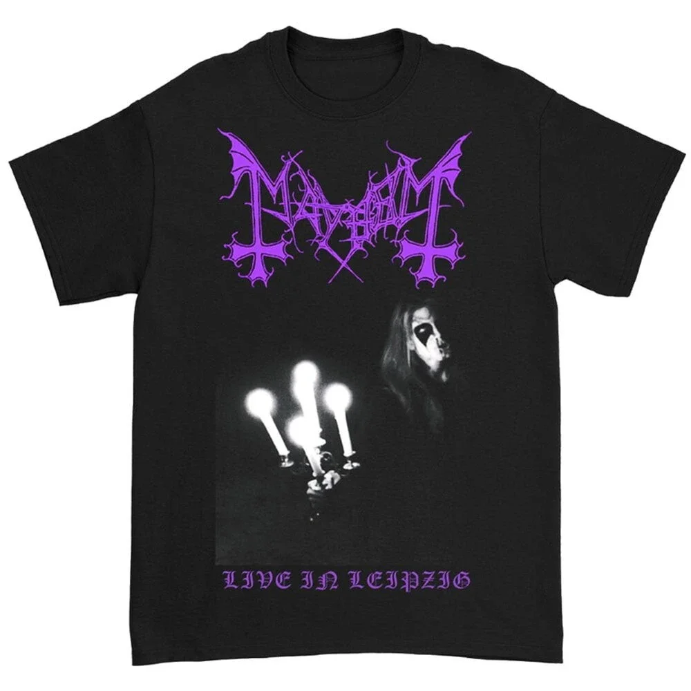 Mayhem Men's Leipzieg Logo T-Shirt Black Medium | Officially Licensed